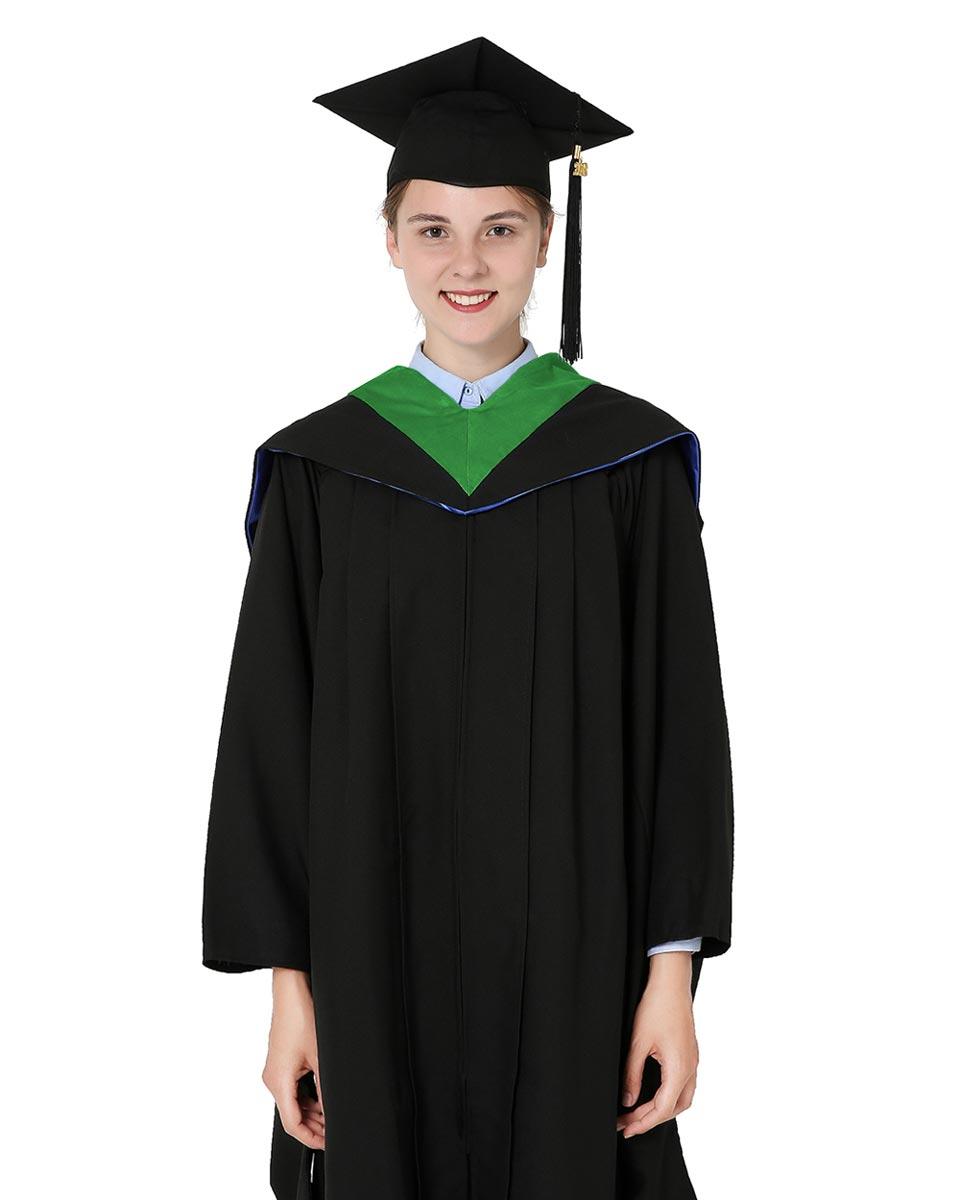 Deluxe Bachelor Hood - 15 Color Combinations Available - Graduation Gown and Cap