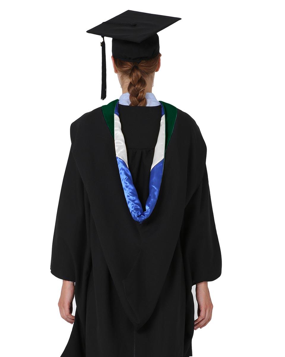 Deluxe Bachelor Hood - 15 Color Combinations Available - Graduation Gown and Cap