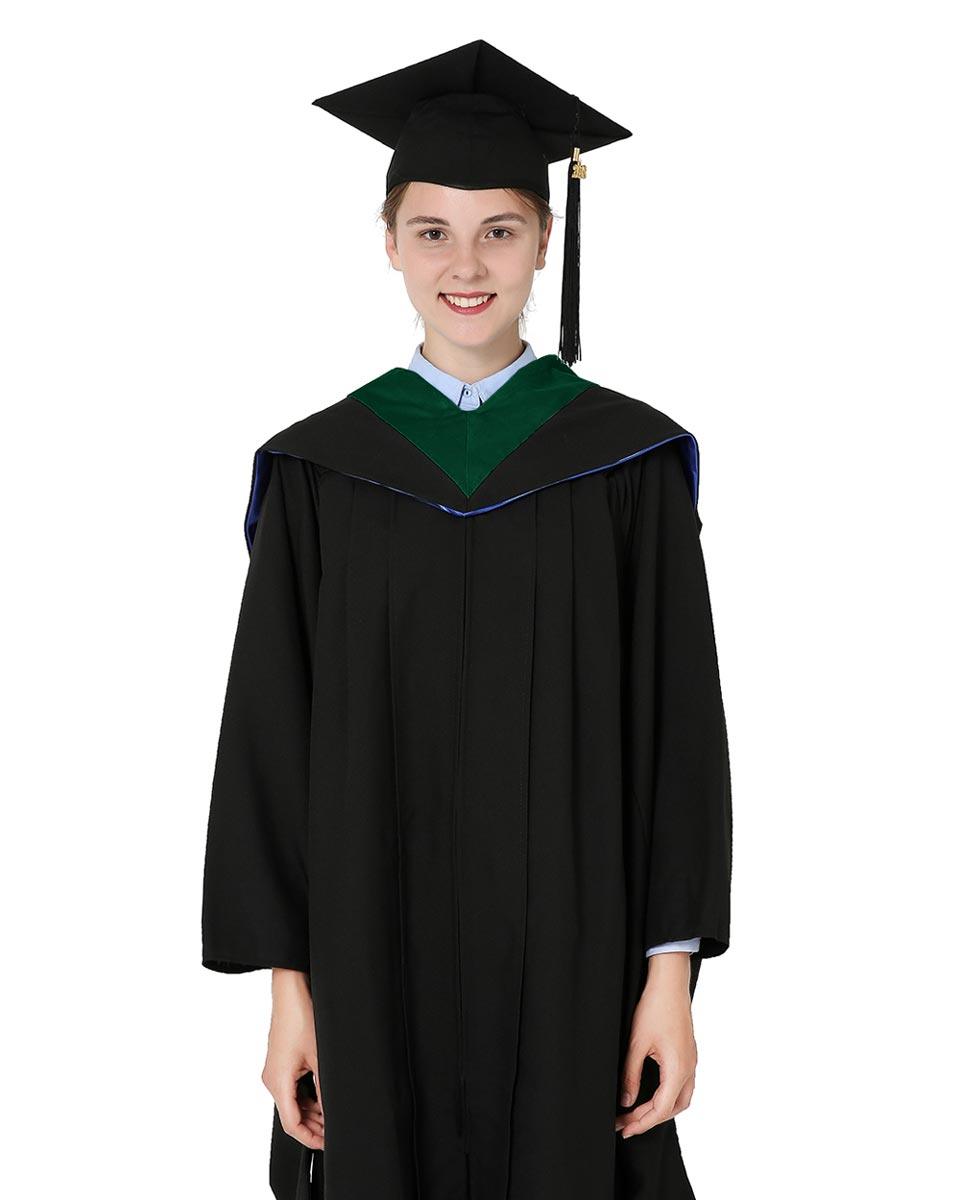 Deluxe Bachelor Hood - 15 Color Combinations Available - Graduation Gown and Cap