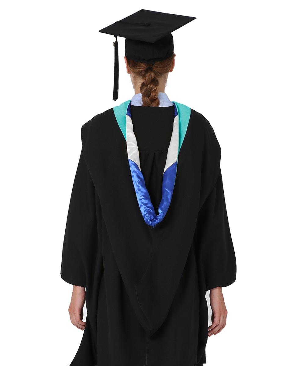 Deluxe Bachelor Hood - 15 Color Combinations Available - Graduation Gown and Cap