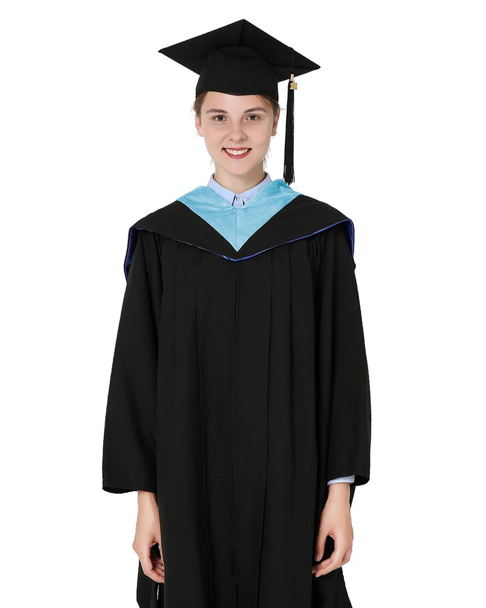 Deluxe Bachelor Hood - 15 Color Combinations Available - Graduation Gown and Cap