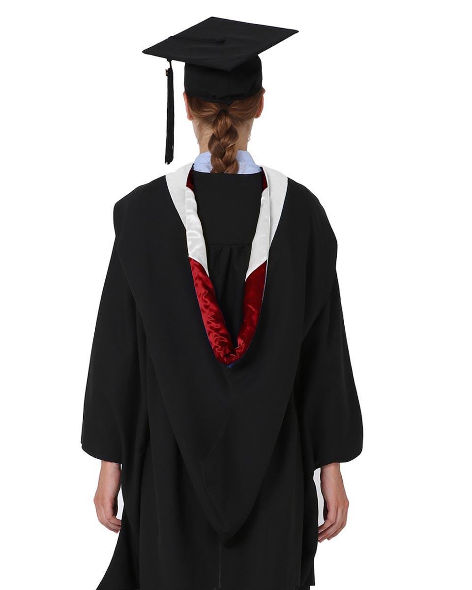 Deluxe Bachelor Hood - 15 Color Combinations Available - Graduation Gown and Cap