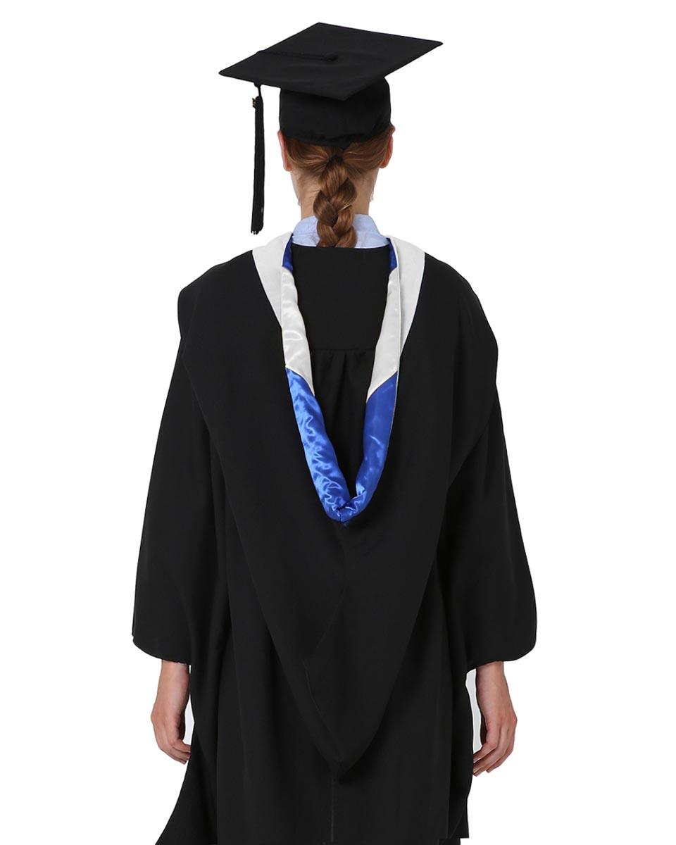 Deluxe Bachelor Hood - 15 Color Combinations Available - Graduation Gown and Cap