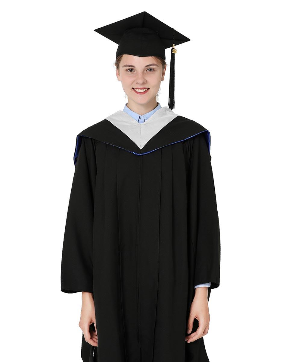 Deluxe Bachelor Hood - 15 Color Combinations Available - Graduation Gown and Cap