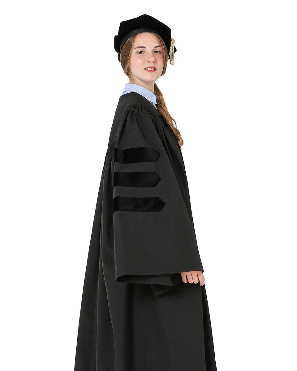 Classic Doctoral Graduation Gown Tam Package - Graduation Gown and Cap