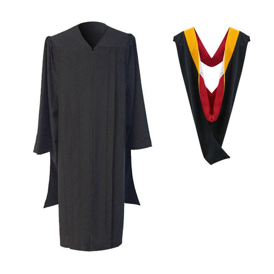 Classic Masters Gown & Hood Package - Graduation Gown and Cap