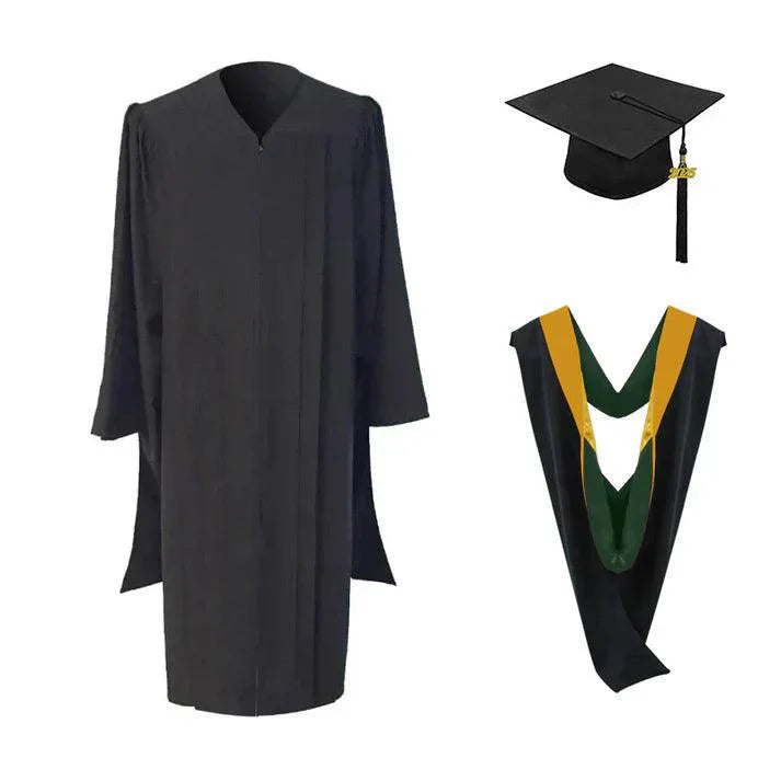 Masters Cap, Gown & Hood Package for Cal Poly San Luis Obispo Graduation - Graduation Gown and Cap