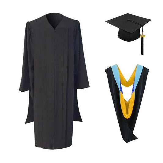Masters Cap, Gown & Hood Package for UC Irvine Graduation - Graduation Gown and Cap