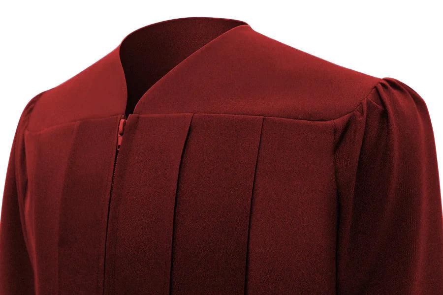 Matte Burgundy High School Cap & Gown - Graduation Gown and Cap