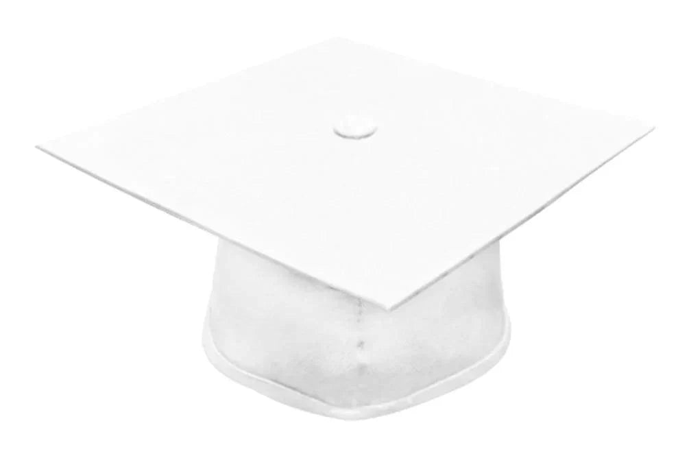 Matte White Kindergarten/Preschool Cap - Graduation Gown and Cap