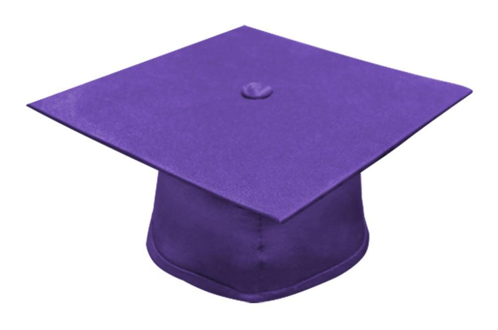 Matte Purple Elementary Cap - Graduation Gown and Cap