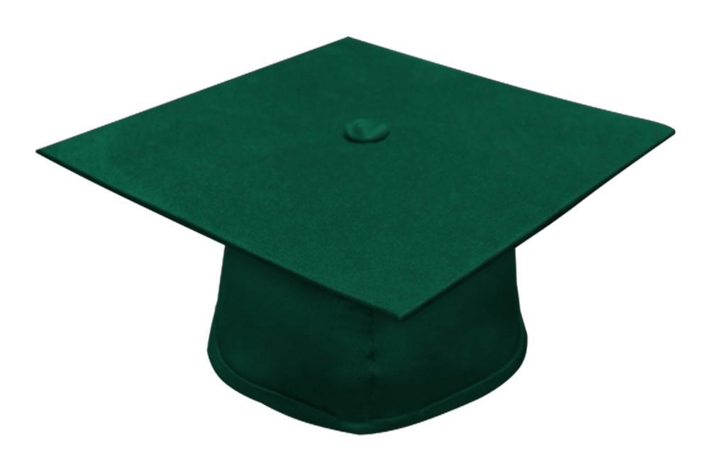 Matte Hunter Bachelors Graduation Cap - Graduation Gown and Cap