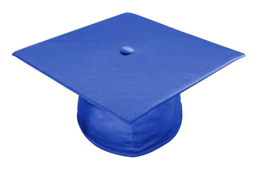 Shiny Royal Blue Bachelors Graduation Cap - Graduation Gown and Cap