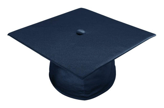 Shiny Navy Blue Elementary Cap - Graduation Gown and Cap