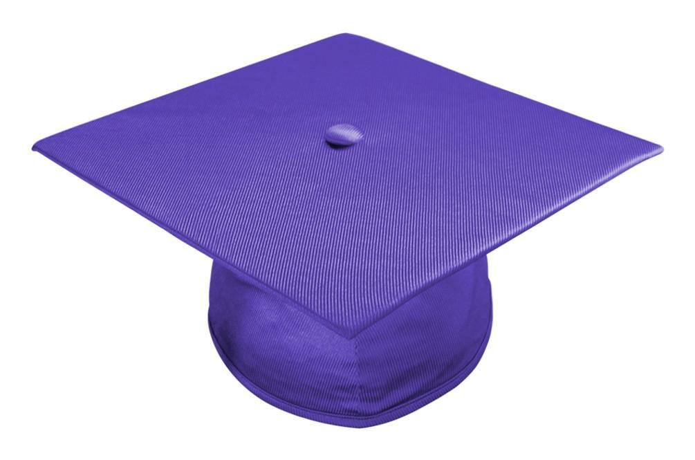 Shiny Purple Elementary Cap - Graduation Gown and Cap