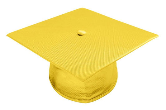 Shiny Gold Junior High/Middle School Cap - Graduation Gown and Cap