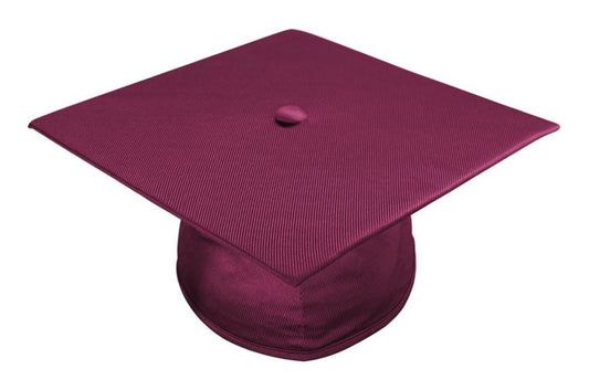 Shiny Maroon Bachelors Graduation Cap - Graduation Gown and Cap