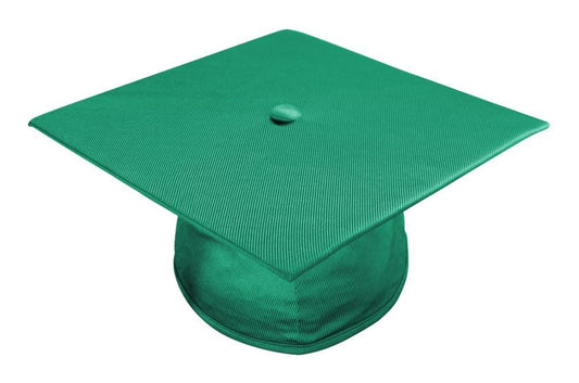 Shiny Emerald Green Elementary Cap - Graduation Gown and Cap
