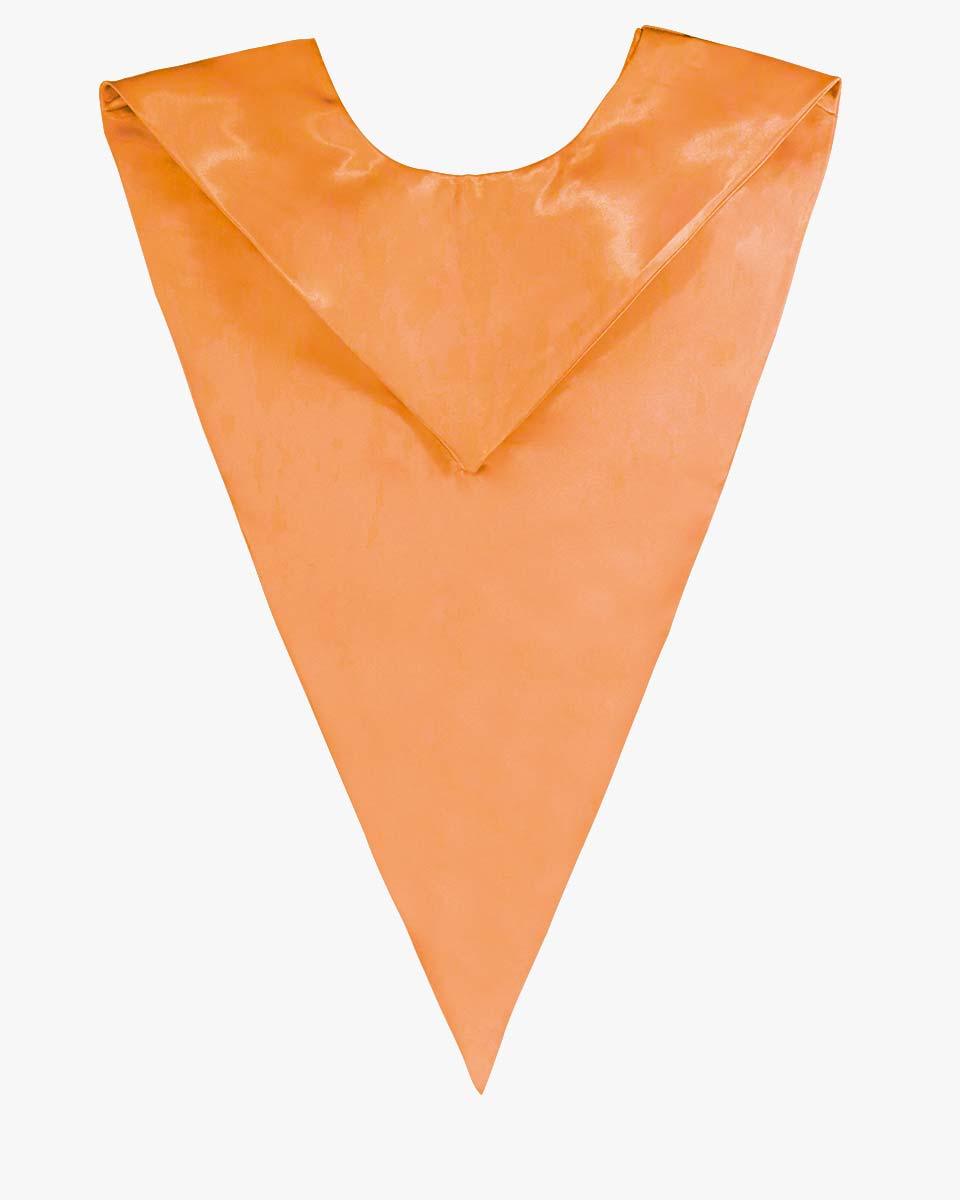 Traditional One Color V Stoles - 10 Colors Available - Graduation Gown and Cap