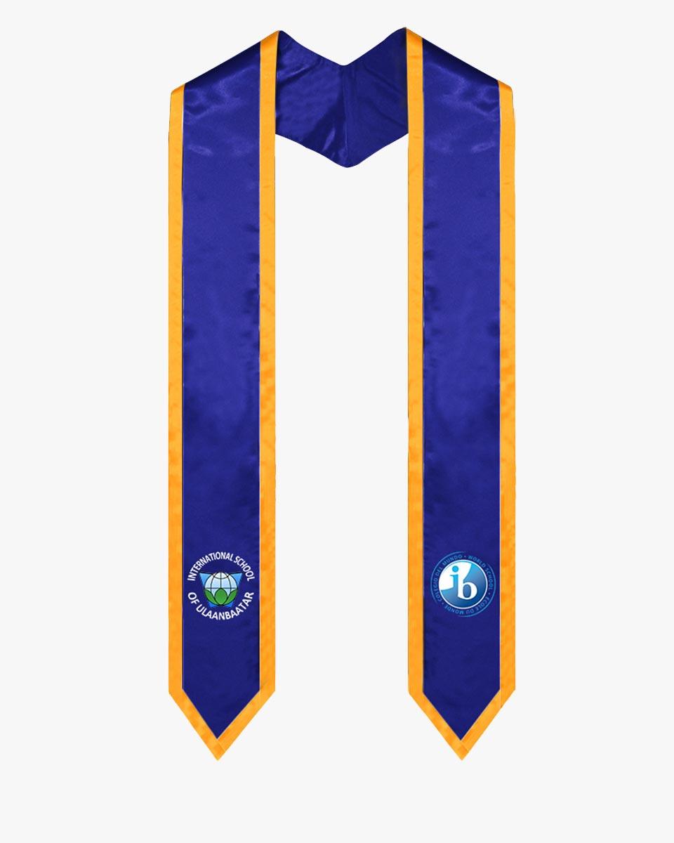 Custom Classic Honor Stole with Trim - Graduation Gown and Cap