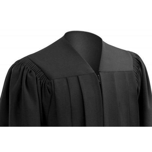 Deluxe Black Elementary Cap & Gown - Graduation Gown and Cap