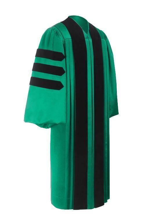 Classic Doctoral Graduation Gown - Graduation Gown and Cap