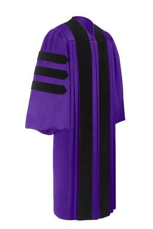 Classic Doctoral Graduation Gown - Graduation Gown and Cap