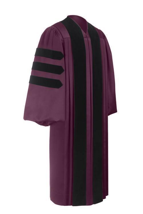 Classic Doctoral Graduation Gown - Graduation Gown and Cap