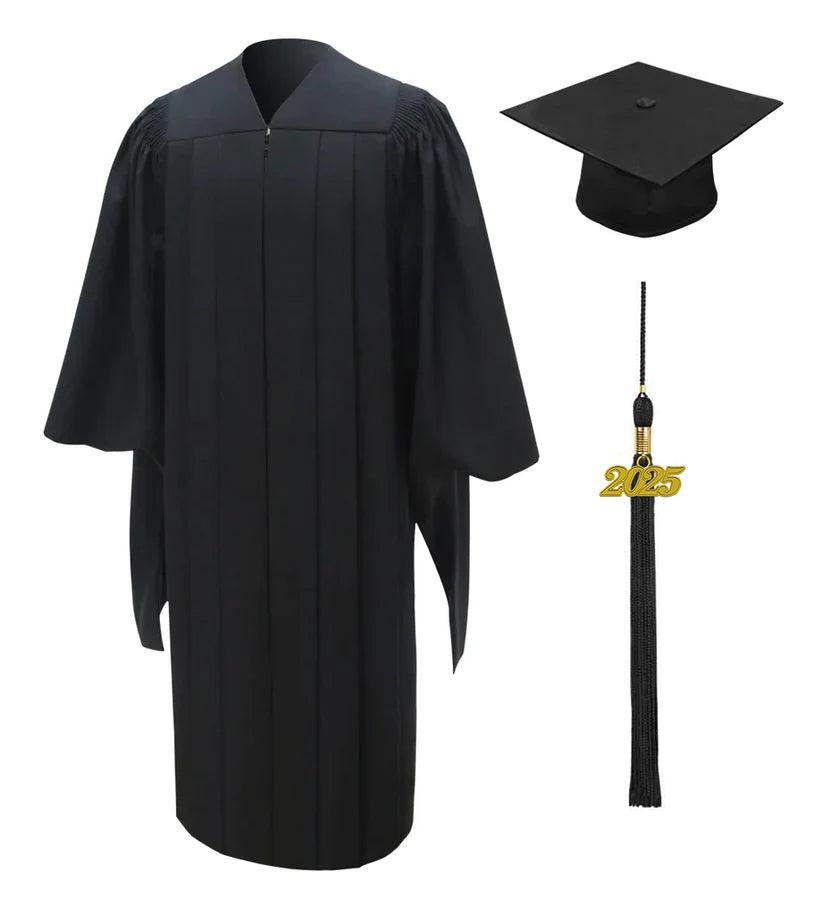 Deluxe Masters Graduation Cap and Gown - Graduation Gown and Cap