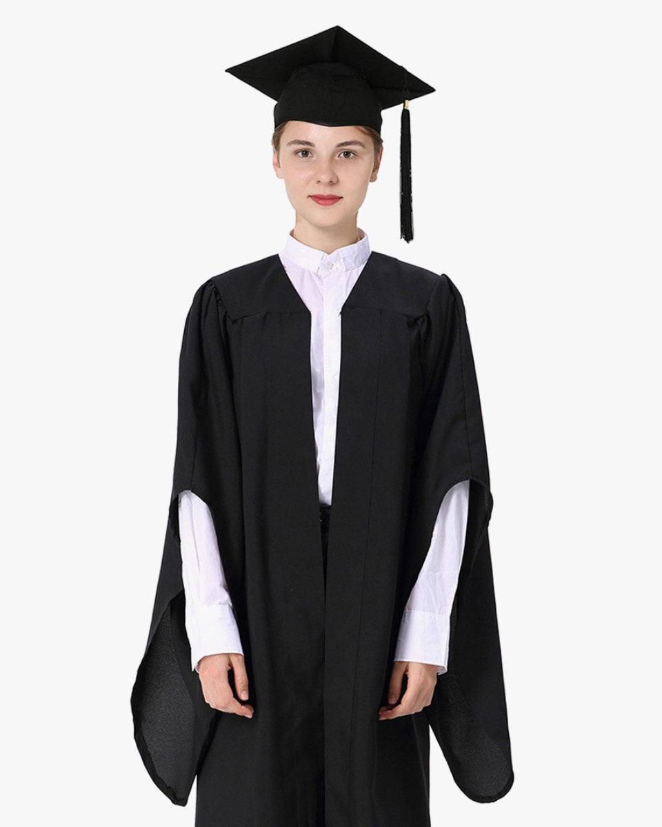 UK British Economy Bachelor Academic Cap & Gown - Graduation Gown and Cap