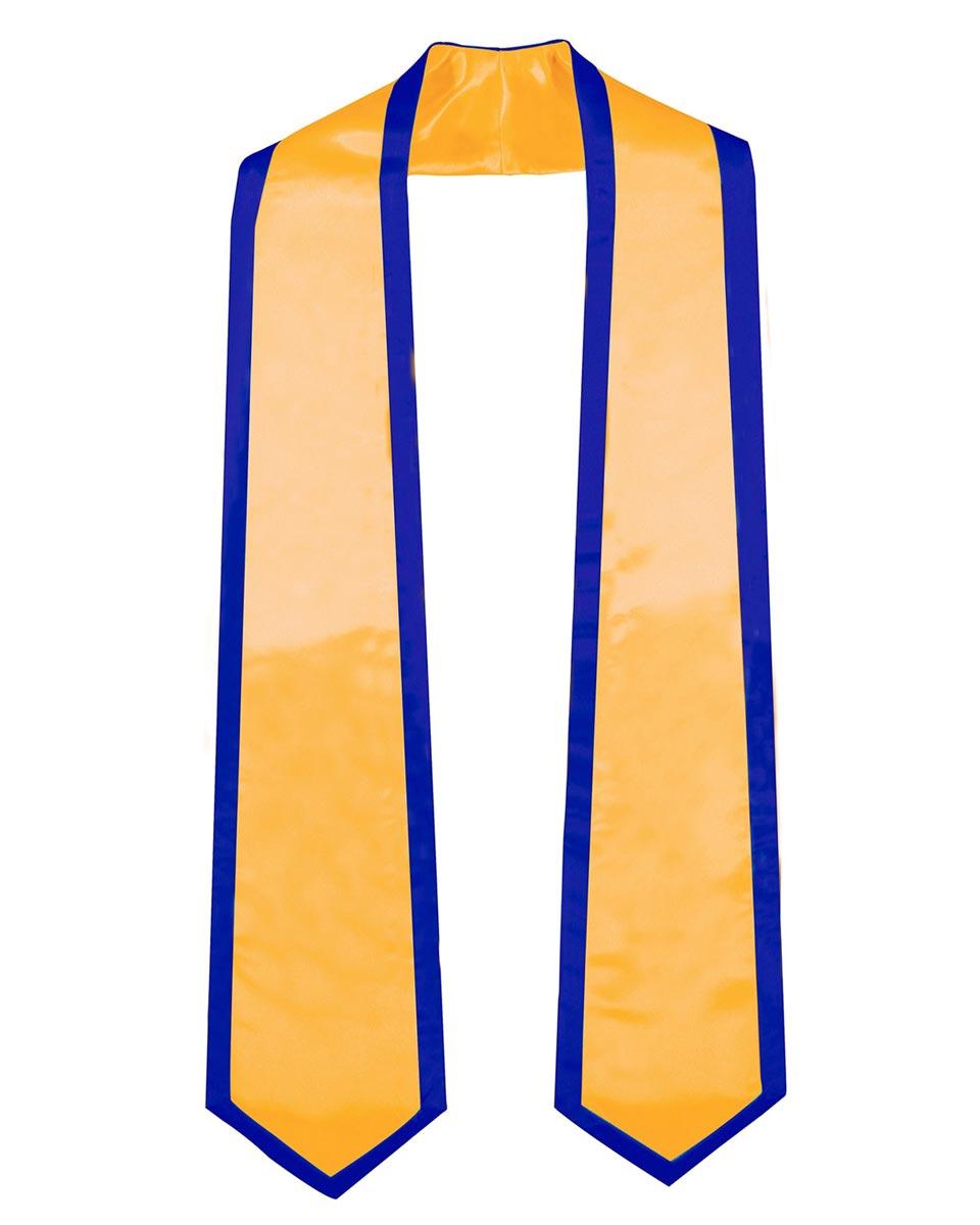 Graduation Stoles Classic End With Trim - 11 Colors Available - Graduation Gown and Cap