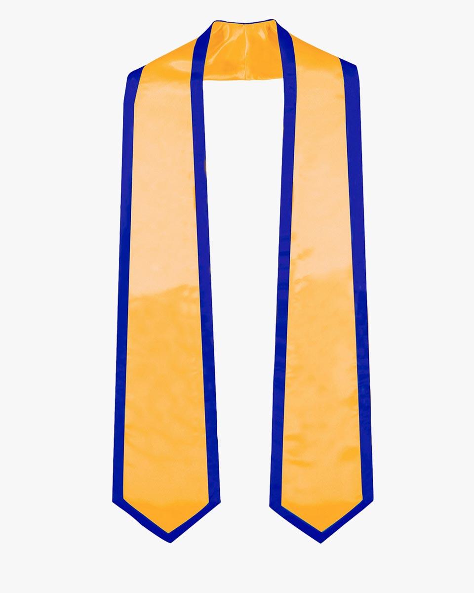 Graduation Stoles Classic End With Trim - 11 Colors Available - Graduation Gown and Cap