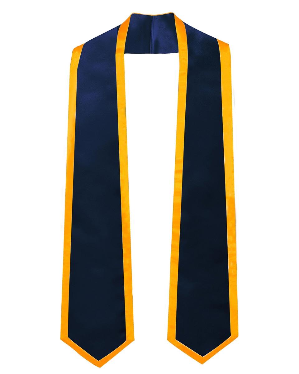 Graduation Stoles Classic End With Trim - 11 Colors Available - Graduation Gown and Cap