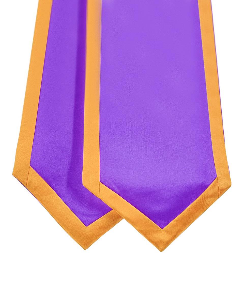 Graduation Stoles Classic End With Trim - 11 Colors Available - Graduation Gown and Cap