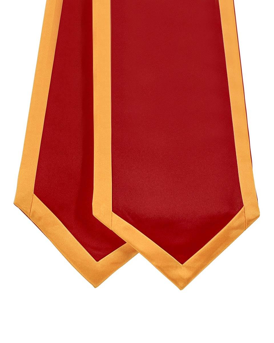 Graduation Stoles Classic End With Trim - 11 Colors Available - Graduation Gown and Cap