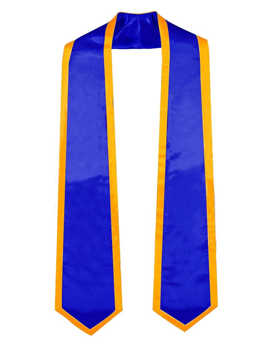 Graduation Stoles Classic End With Trim - 11 Colors Available - Graduation Gown and Cap