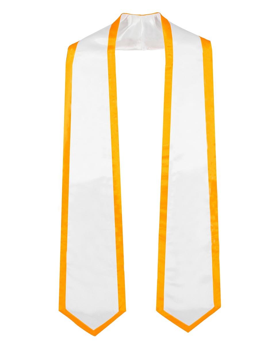 Graduation Stoles Classic End With Trim - 11 Colors Available - Graduation Gown and Cap
