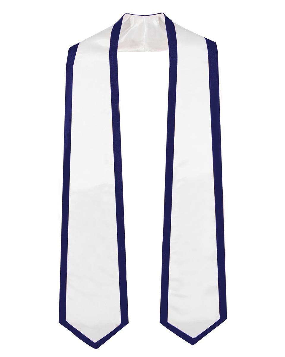 Graduation Stoles Classic End With Trim - 11 Colors Available - Graduation Gown and Cap