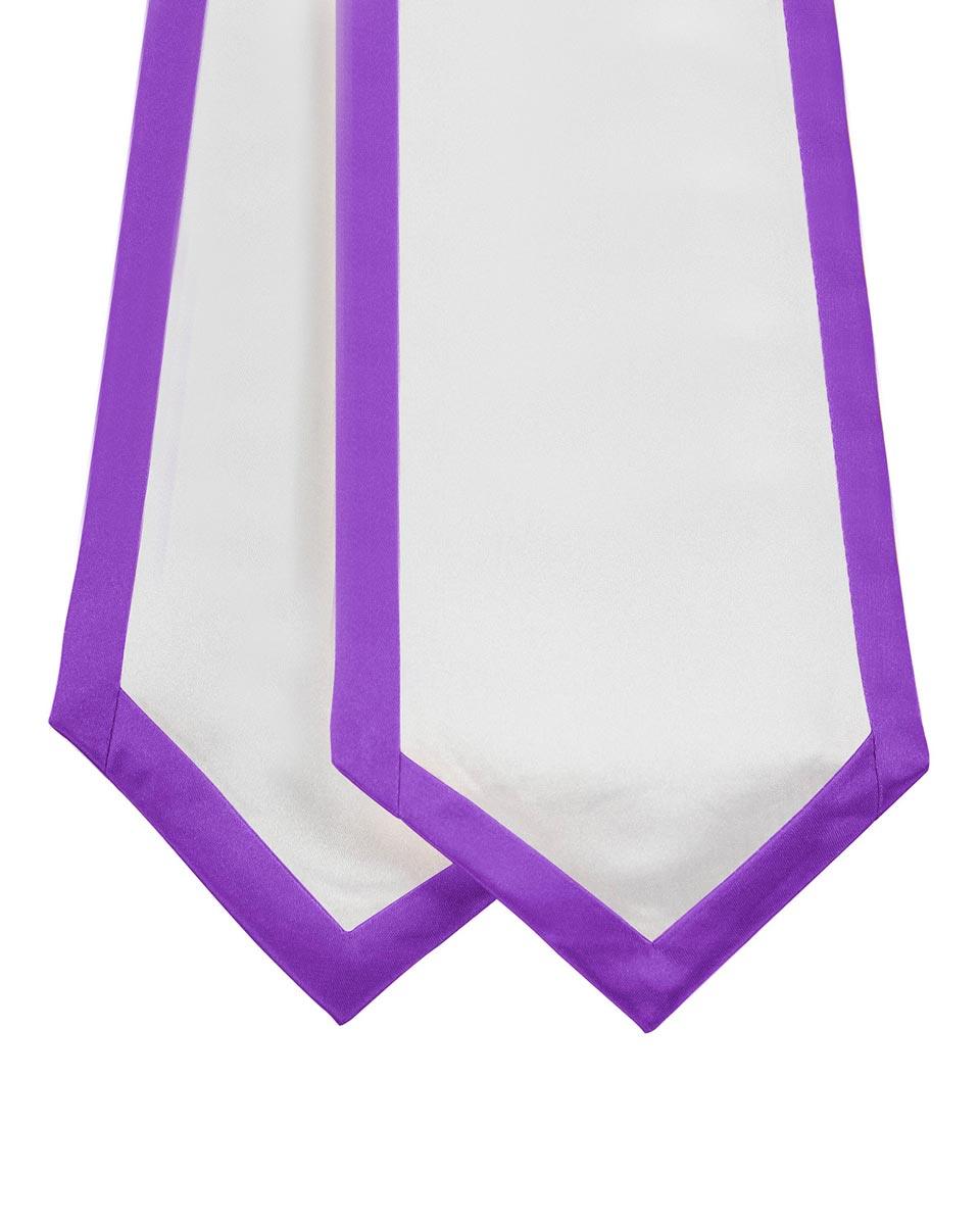 Graduation Stoles Classic End With Trim - 11 Colors Available - Graduation Gown and Cap