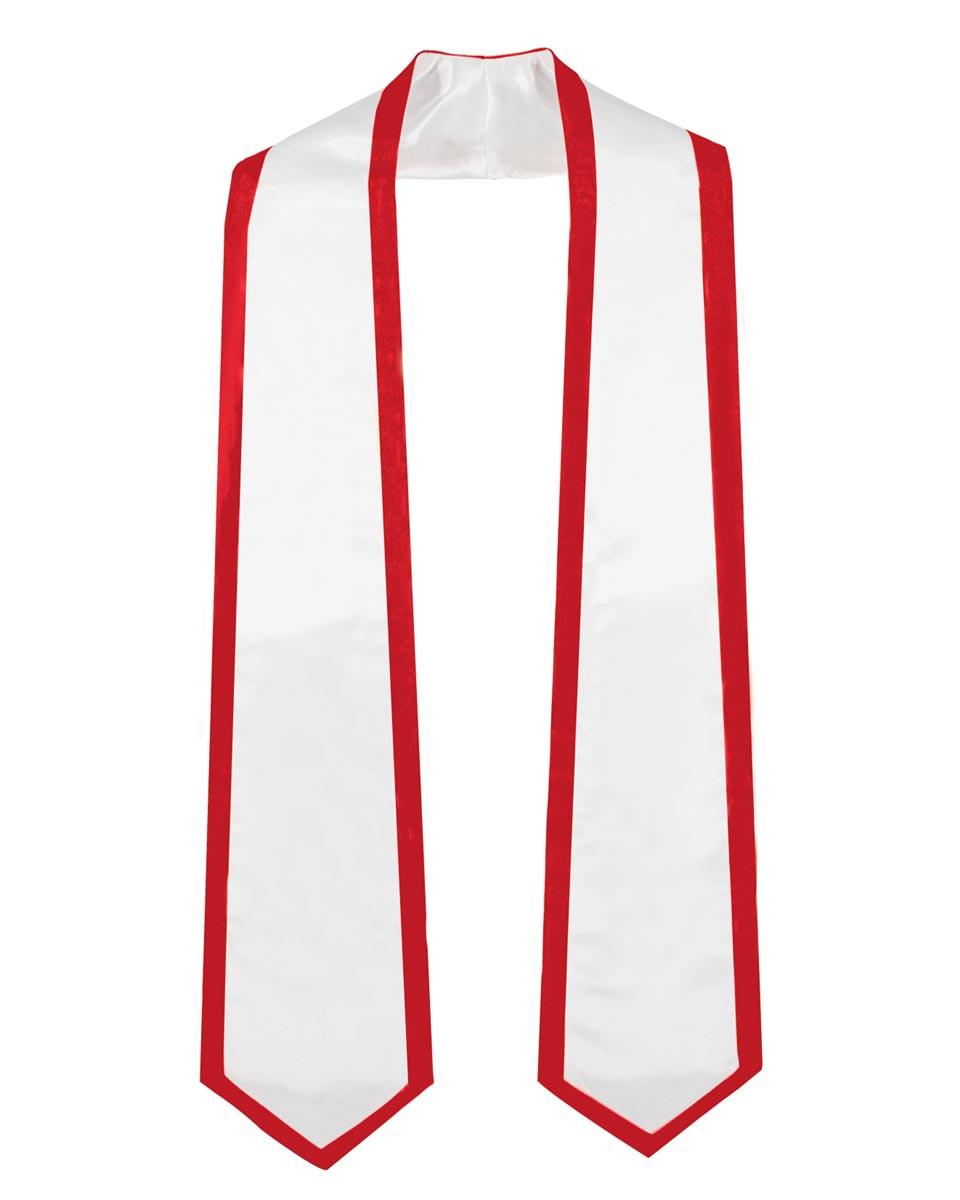 Graduation Stoles Classic End With Trim - 11 Colors Available - Graduation Gown and Cap