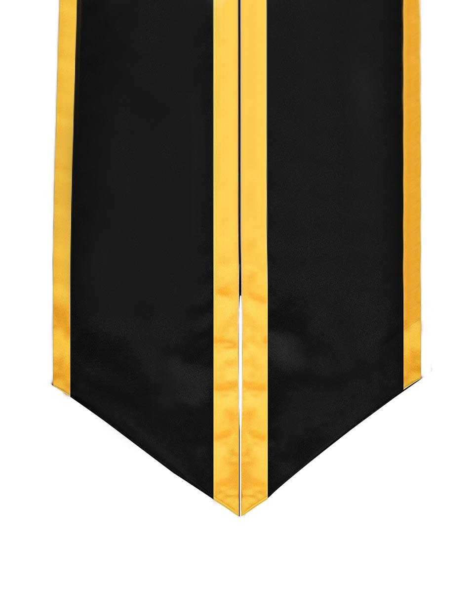 Graduation Stole Angled End With Trim - 11 Colors Available - Graduation Gown and Cap