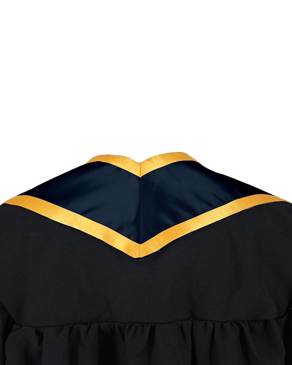 Graduation Stole Angled End With Trim - 11 Colors Available - Graduation Gown and Cap