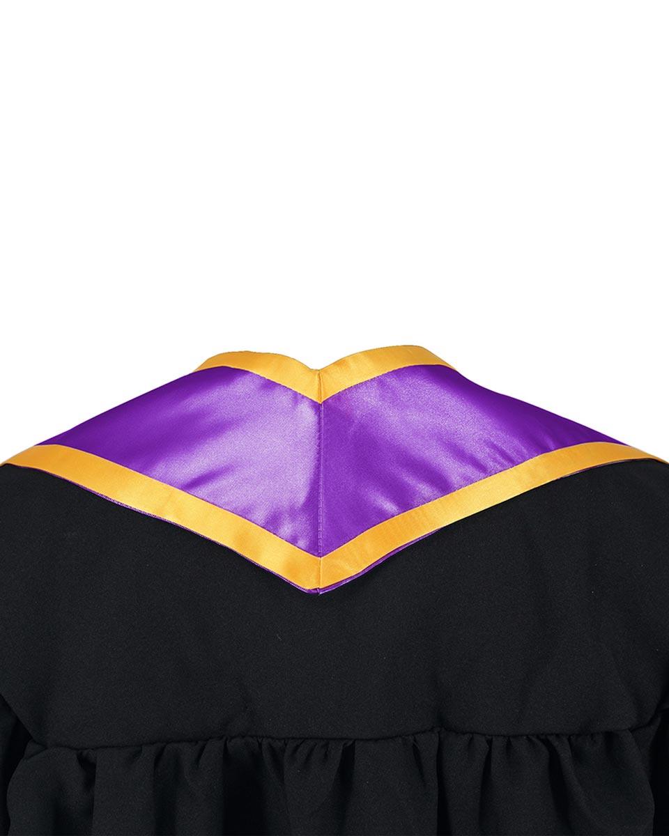 Graduation Stole Angled End With Trim - 11 Colors Available - Graduation Gown and Cap