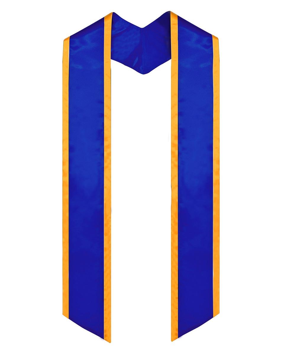 Graduation Stole Angled End With Trim - 11 Colors Available - Graduation Gown and Cap
