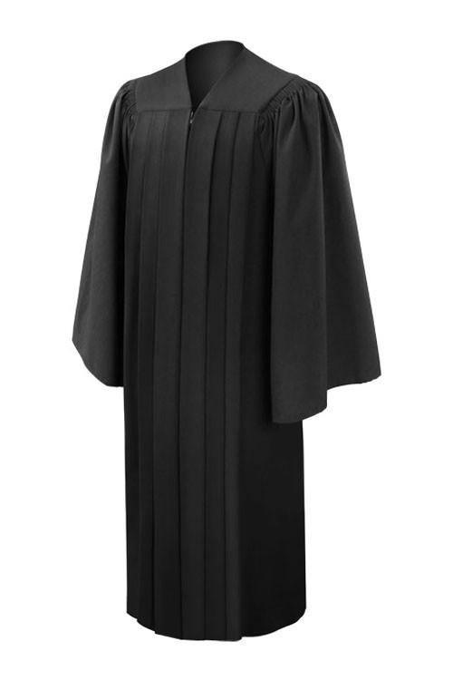 Deluxe Black High School Gown - Graduation Gown and Cap