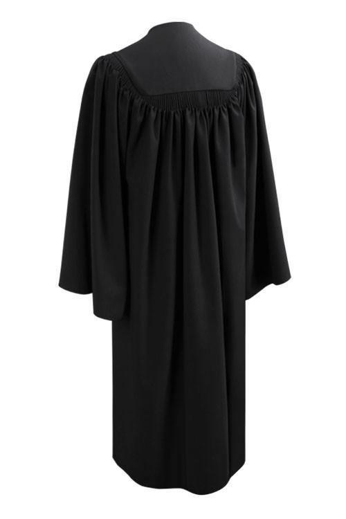 Deluxe Black Junior High/Middle School Gown - Graduation Gown and Cap