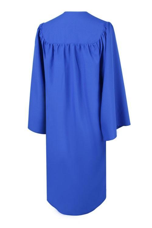 Matte Royal Blue Bachelors Gown - Graduation Gown and Cap