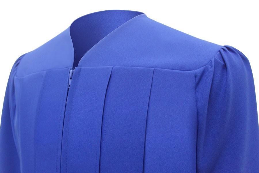 Matte Royal Blue Junior High/Middle School Gown - Graduation Gown and Cap