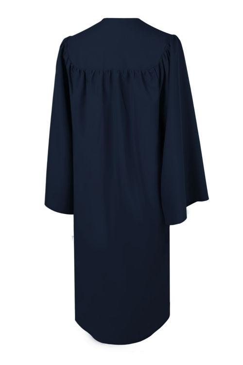 Matte Navy Blue Bachelors Gown - Graduation Gown and Cap