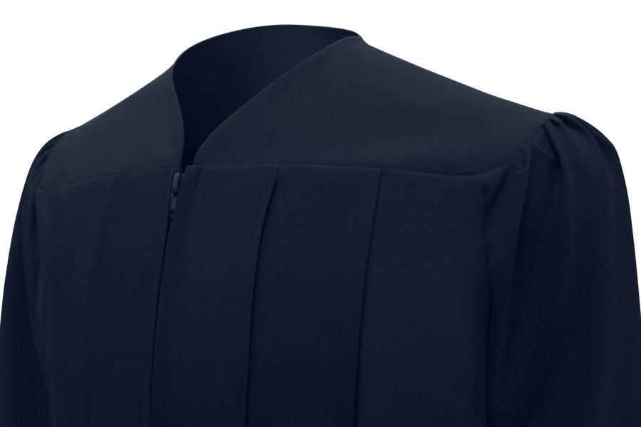 Matte Navy Blue Junior High/Middle School Gown - Graduation Gown and Cap